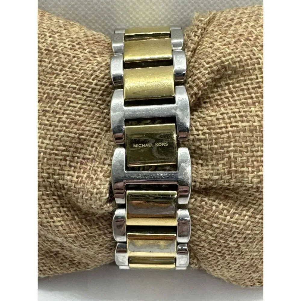 Michael Kors Janey MK3487 Men Two-Tone Stainless Steel Analog Dial Watch JNA740